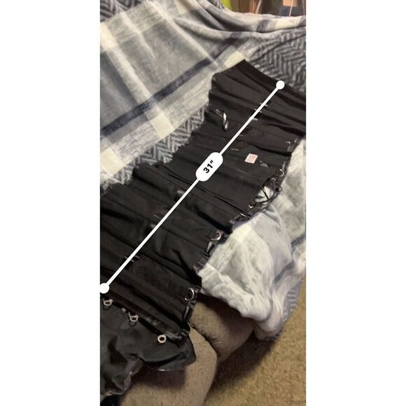 Red and Black Satin Steel Boned Corset Size 34 - Picture 8 of 10